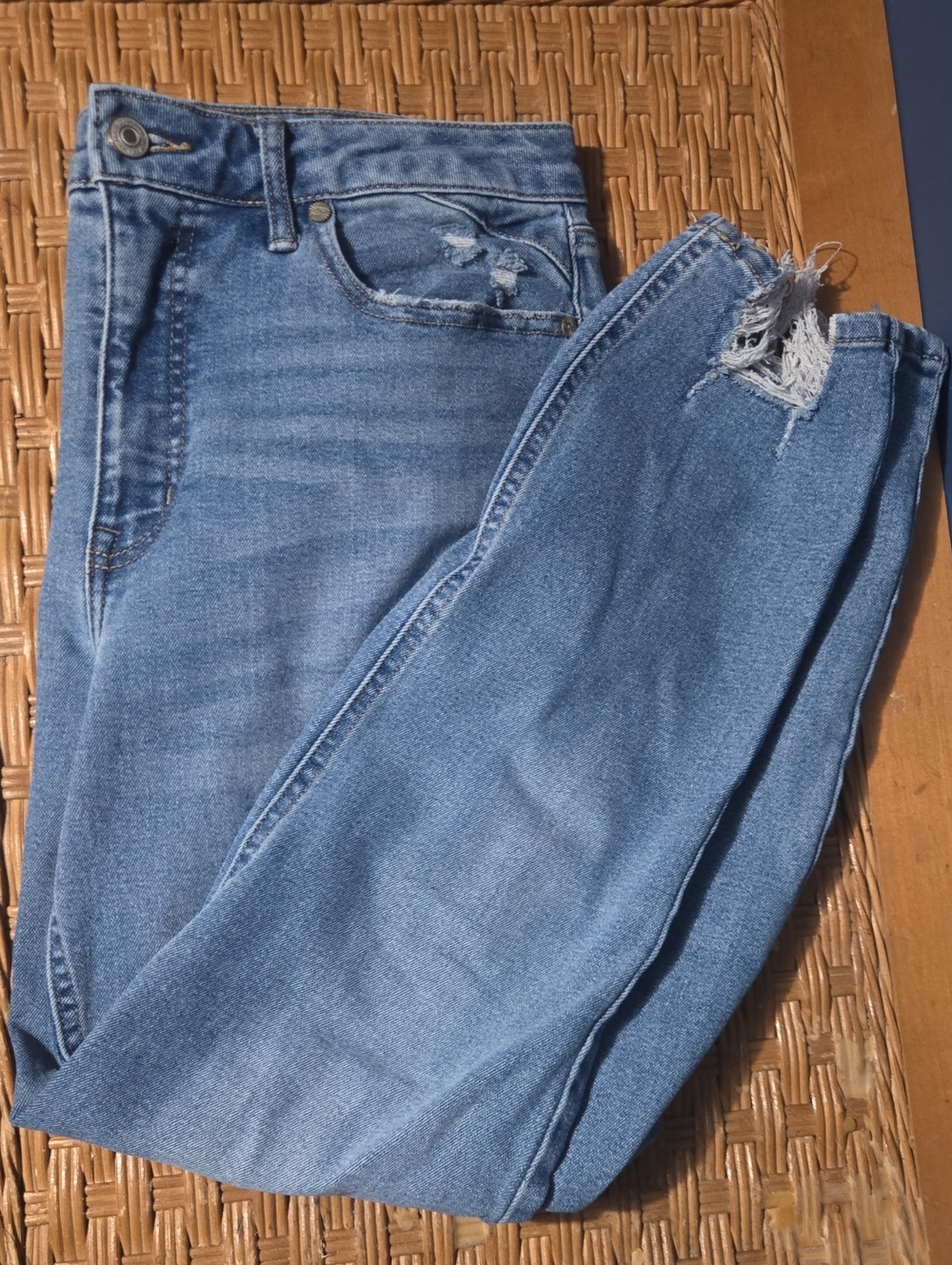 ADORA Sofia Light Blue Distressed Skinny Jeans